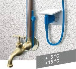 Cable chauffant thermostat antigel aquacable-1m canalisation tuyau eau anti gel gcordon electrique ECLATS DESTOCKAGE