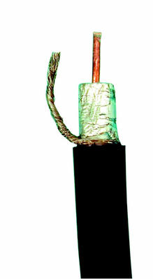Cable coaxial 75 ohm rigide noir 11 patc ø10mm le mètre rg11 11patc 54365 fil multimedia satellite ECLATS DESTOCKAGE