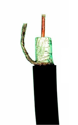 Cable coaxial 75 ohm rigide noir ø10mm 100m rg11 54365 ECLATS DESTOCKAGE