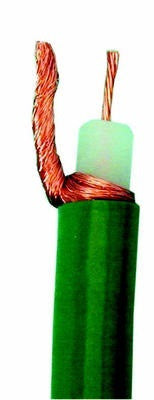 Cable coaxial 75 ohm souple vert ø10mm kx8 (200m) ex 54365 cables coaxiaux souples verts cablage ECLATS DESTOCKAGE