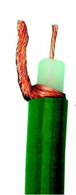 Cable coaxial 75 ohm souple vert ø10mm kx8 (500m) ex 54365 cables coaxiaux souples verts cablage ECLATS DESTOCKAGE