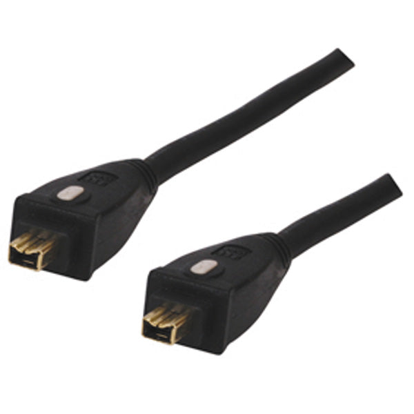 Cable connexion firewire ieee1394a hq hqcc 270 4 pin male 1.8m avec connecteurs plaqués or ECLATS DESTOCKAGE