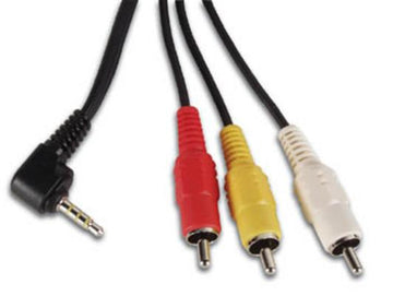 Cable cordon 1.5m 3.5mm mâle 3 fiche rca mâle cable 537 avw148 camera audio video camescope photo - ECLATS DESTOCKAGE