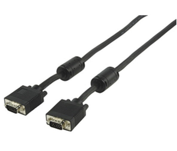 Cable cordon db15 noir vga mâle vers vga mâle pour ecran cable 177 moniteur video 1.8m ECLATS DESTOCKAGE