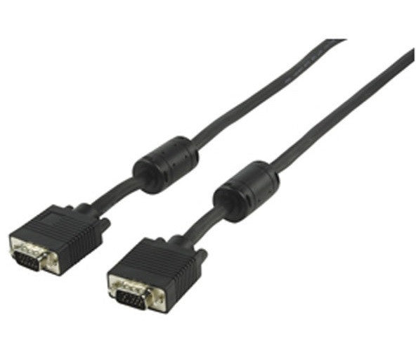 Cable cordon db15 noir vga mâle vga mâle ecran cable-177/3 konig moniteur video haute densite 3m ECLATS DESTOCKAGE