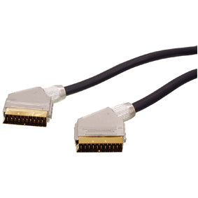 Cable cordon peritel haute qualite plaque or 21b mâle 1.5m scart44 scart 44 ECLATS DESTOCKAGE