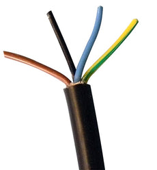 Cable electrique 4x2.5 r2v 4 x 2,5 4g 2.5mm2 u-1000 r2v 4g2,50 mm² ø11.4mm (le mètre) fil rigide