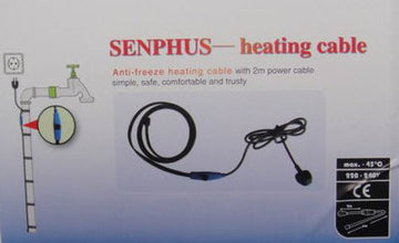 Cable electrique cordon chauffant antigel 8m shpt-8m canalisation tuyau eau anti gel thermostat ECLATS DESTOCKAGE