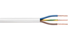 Cable electrique rond 3x1 h05vv-f h05vvf 3g 1mm² 3 fils 1mm2 ø7mm 100m souple tasr-c262-wht