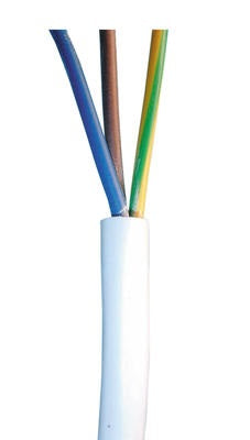 Cable electrique souple h05vvf h05vv-f 3g1,5 mm² 3x1.5 3 x 1.5 3 fils 1,5mm2 ø8mm 50m 3g 1,5)