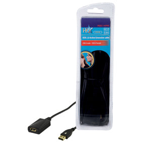 Cable extension usb2.0 actif cordon hqcc 147hs prolongateur usb mâle usb femelle 5m ECLATS DESTOCKAGE