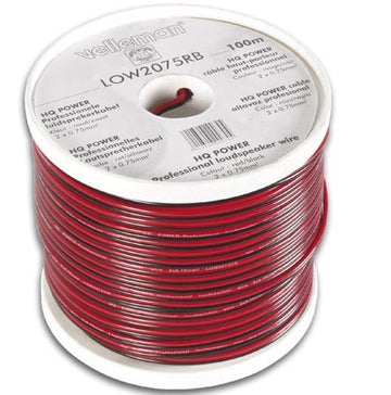Cable haut parleur sono pa 2x0.75 hp 2x0,75mm2 100m de sonorisation low2075rb/c public adress sono ECLATS DESTOCKAGE