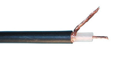 Cable multibrin radio 50 ohm noir ø9mm rg213 (100m) cxcrg213 coaxiaux 50ohm ECLATS DESTOCKAGE