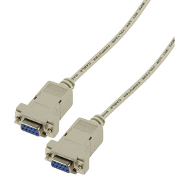 Cable null modem croisee 1.8m dsub9 femelle vers dsub9 femelle cable-138 vlcp52055I20 ECLATS DESTOCKAGE