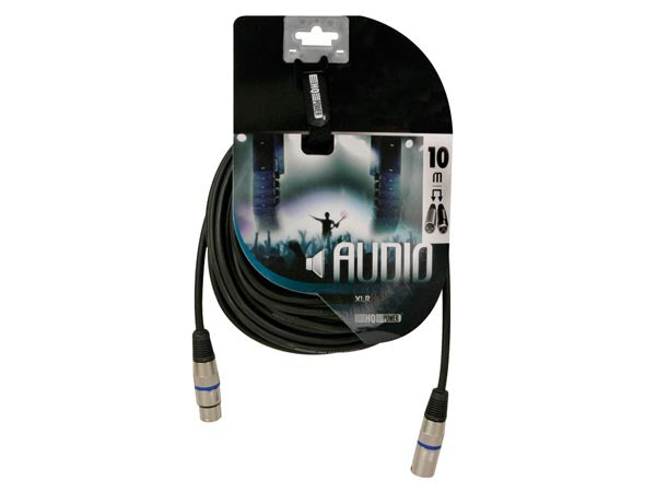 Cable professionnel xlr rallonge xlr male vers xlr femelle 10m noir dmx ECLATS DESTOCKAGE