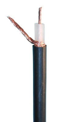 Cable radio 50 ohm multibrin noir ø9mm rg213 (100m) cxcrg213 coaxiaux 50ohm ECLATS DESTOCKAGE