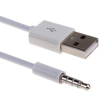 Cable usb male vers jack 3.5 audio 5cm Adaptateur Chargeur iPod MP3 ECLATS DESTOCKAGE