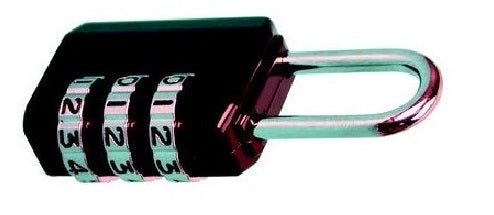 Cadenas 080749 combinaison code 3 chiffres 25mm numero fermeture ouverture securisee antivol ECLATS DESTOCKAGE