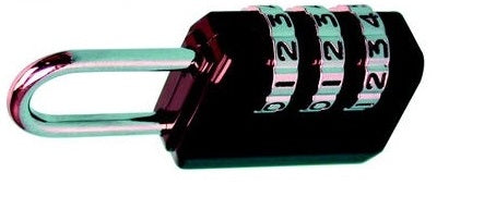 Cadenas 25mm combinaison code numero 3 chiffres  fermeture antivol ouverture securisee 080749 ECLATS DESTOCKAGE