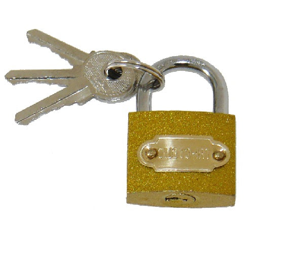 Cadenas 30 mm laiton 3 clefs à code identique verrou antivol serrure securite ECLATS DESTOCKAGE
