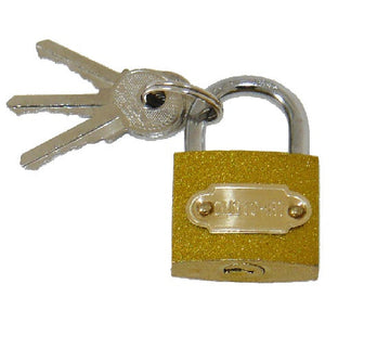 Cadenas 30 mm laiton 3 clefs à code identique verrou antivol serrure securite ECLATS DESTOCKAGE