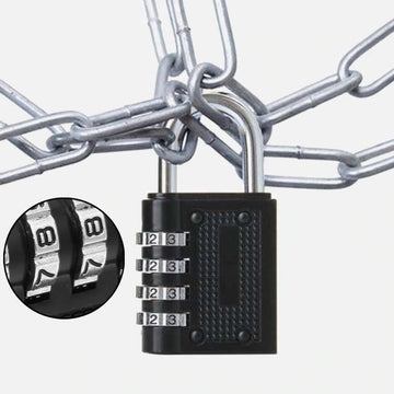 Cadenas 43mm fermeture ouverture securisee combinaison 4 chiffres code numero antivols ECLATS DESTOCKAGE