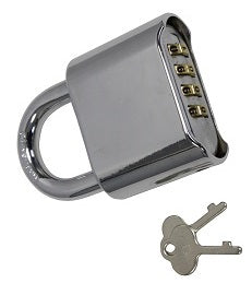 Cadenas 50mm 4 chiffres code numero fermeture ECLATS DESTOCKAGE