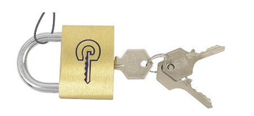 Cadenas 50mm laiton avec 2 clefs verrou antivols serrure anti vo ECLATS DESTOCKAGE