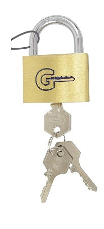 Cadenas 50mm laiton securisee contre vol 3 clefs fermeture ouverture verrou ECLATS DESTOCKAGE