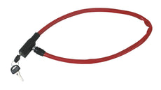 Cadenas antivol velo bicyclette 65cm a serrure a clef 147622