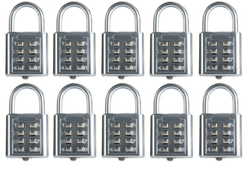 10 Cadenas antivols 25mm combinaison 4 chiffres code numero fermeture ouverture securisee fd 6038a ECLATS DESTOCKAGE