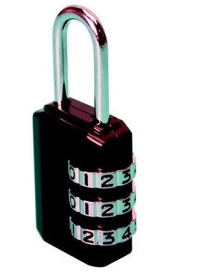 Cadenas codée combinaison code 3 chiffres 25mm numero fermeture ouverture securisee antivol ECLATS DESTOCKAGE