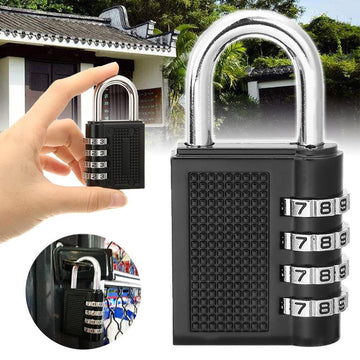 Cadenas codée en aluminium 43 mm à combinaison 4 chiffres de voyage serrure a code pour valises ECLATS DESTOCKAGE