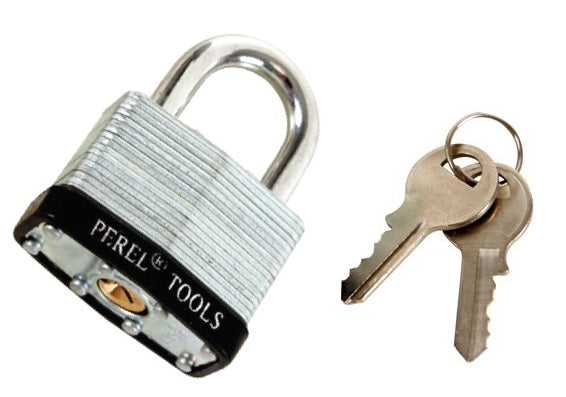 Cadenas fermeture antivols 45mm 2 clefs lamine securite verrous serrures slkl45 ECLATS DESTOCKAGE