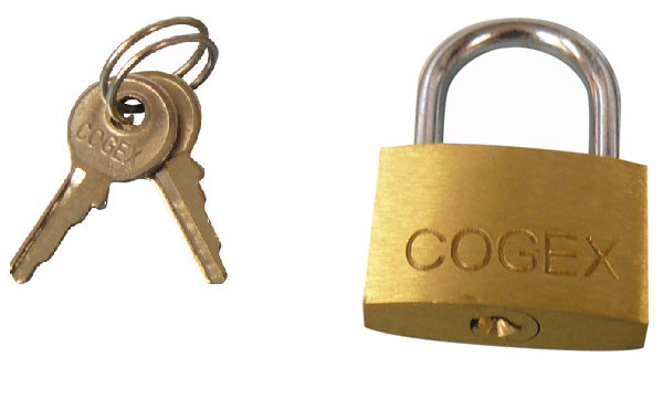 Cadenas laiton 25mm 2 clefs verrous fermeture antivols serrures cogex 080104 ECLATS DESTOCKAGE