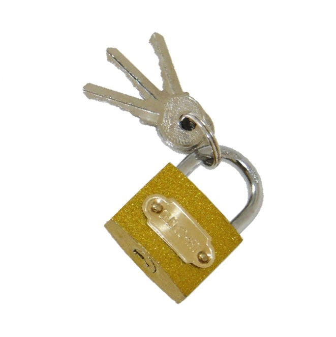 Cadenas laiton verrou antivol serrure 30mm 3 clefs à code identique securite ECLATS DESTOCKAGE