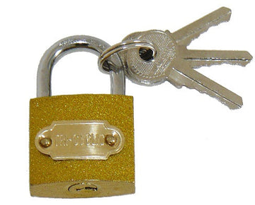 Cadenas securite 30 mm verrou antivol serrure laiton 30mm 3 clefs à code identique ECLATS DESTOCKAGE