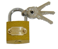 Cadenas securite 30mm 3 clefs à code identique verrou 30 mm antivol serrure laiton