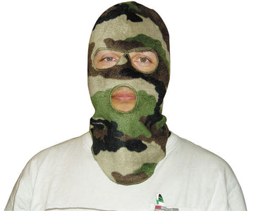 Cagoule polaire camouflage 3 trous operation militaire camouflage securite cagoules ECLATS DESTOCKAGE