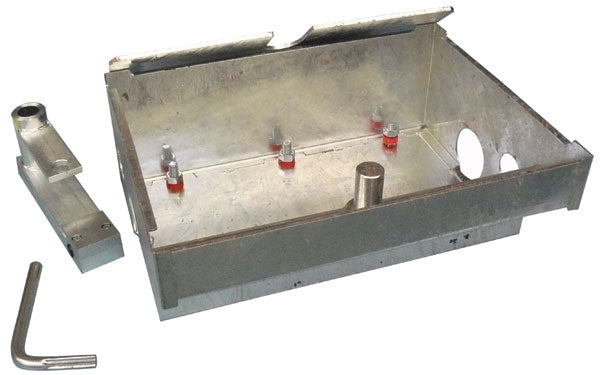 Caisse de fondation zinguee pour moteur enterre me12 protection automatismes moteur encastre ECLATS DESTOCKAGE