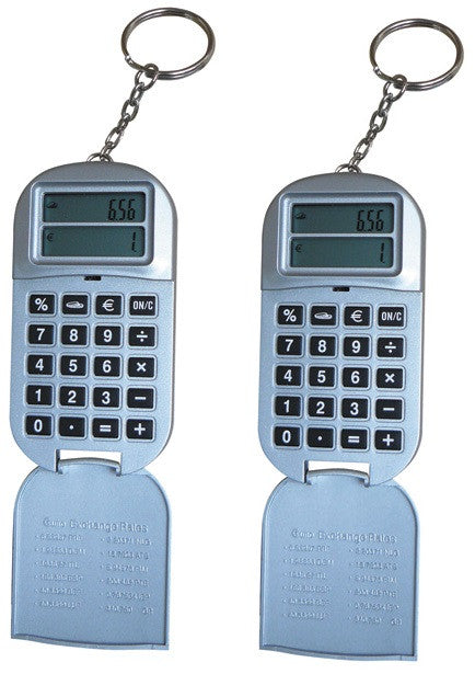 2 Calculatrices electronique convertisseur euro porte clef jeton caddie supermarche ECLATS DESTOCKAGE