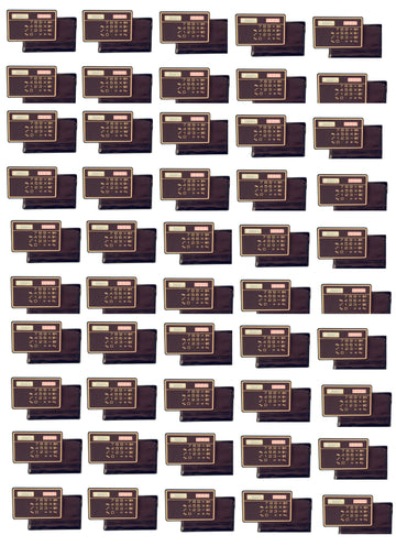 50 Calculatrice electronique solaire calculette carte de credit mince voyage compact ECLATS DESTOCKAGE