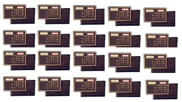 20 Calculatrice electronique solaire calculette carte de credit mince voyage compact ECLATS DESTOCKAGE