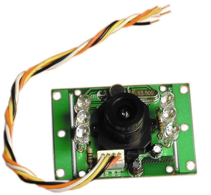 Camera audio video noir et blanc 12v 1/4'' objectif sur circuit securite surveillance camzwbla3 ECLATS DESTOCKAGE