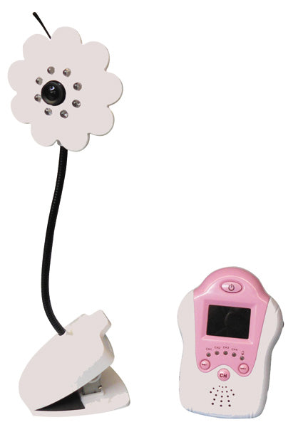 Caméra bébé fleur interphone reconditionné moniteur visiophone video sans fil ecoute surveillance ECLATS DESTOCKAGE