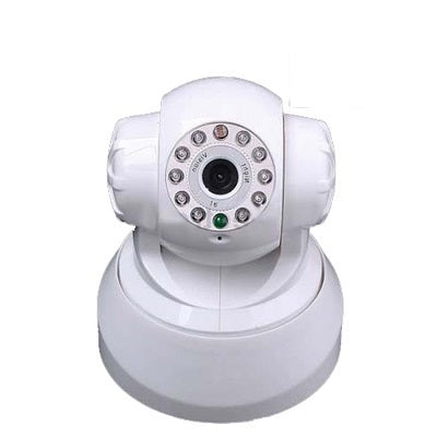 Camera blanche surveillance sans fil motorisee iphone couleur wifi ip ECLATS DESTOCKAGE