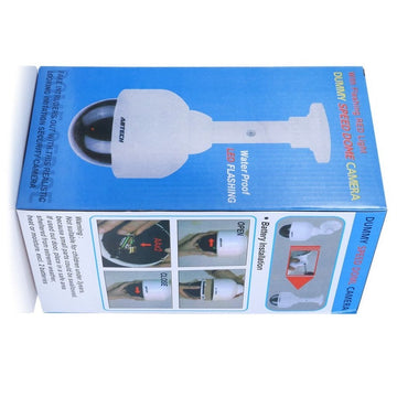 Camera cachee factice dome led rouge video surveillance securite ECLATS DESTOCKAGE