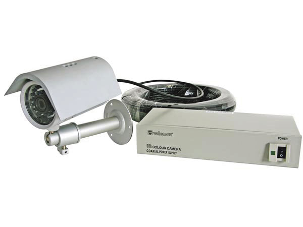 Camera ccd couleur ir 1 3 etanche camcolbul7 camcolbul32 vision nocturne noir blanc alim coax ir ECLATS DESTOCKAGE