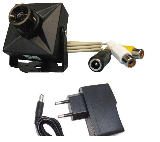 Camera couleur surveillance audio video + alim 220v 8v 1/3 380 lignes securite ECLATS DESTOCKAGE