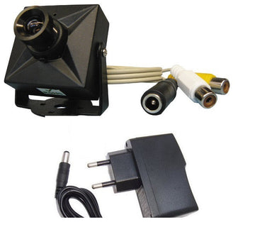Camera couleur surveillance audio video + alim 220v 8v 1/3 380 lignes securite ECLATS DESTOCKAGE